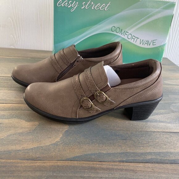 Easy Street Comfort Wave Stroll Womens Brown Zip Side Boot - Size 10M (B4) - Picture 1 of 6